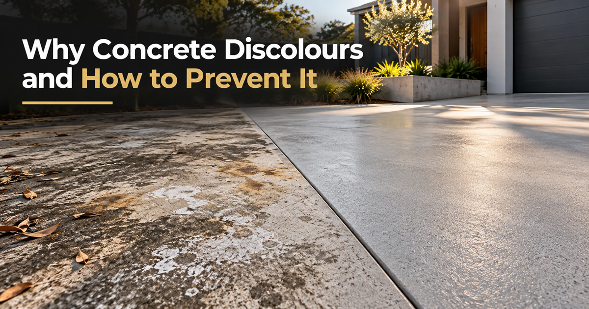Why Concrete Discolours and How to Prevent It